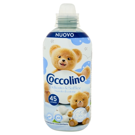 Coccolino Ammorbidente Concentrato Delicato & Soffice Nuvola di cotone 45 Lavaggi 952 ml